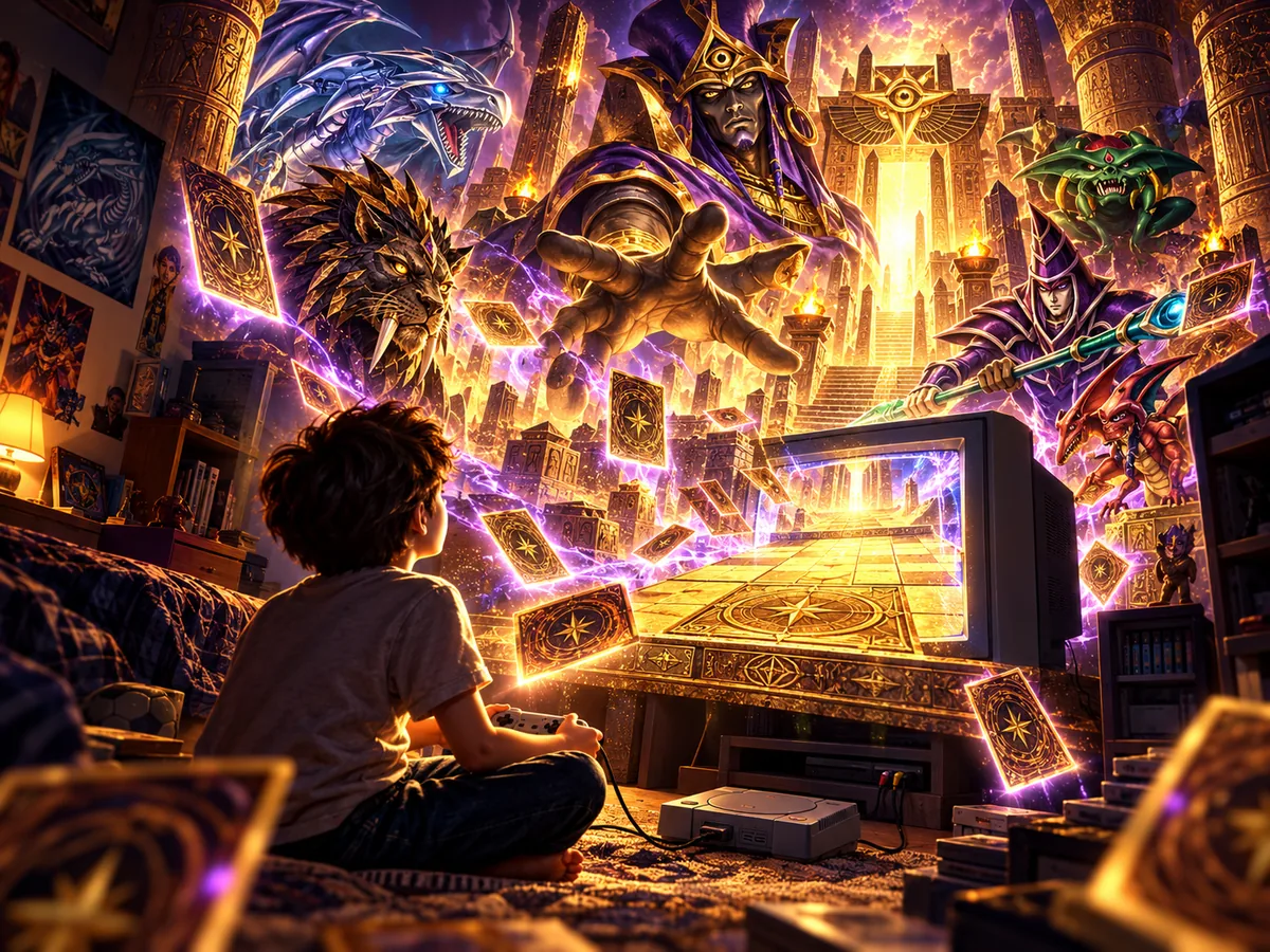 Illustration of the world of Forbidden Memories