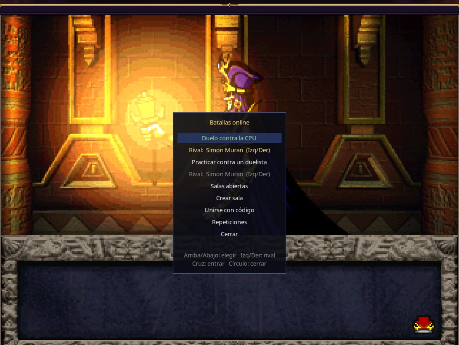 Opponent selection in Free Duel mode