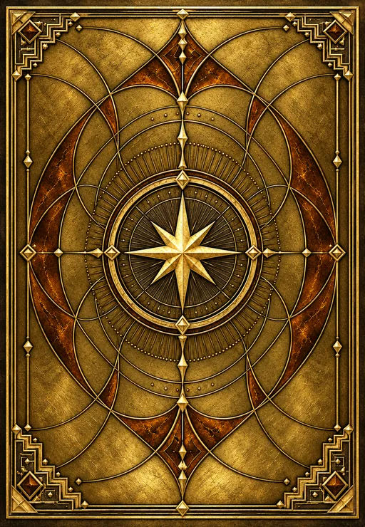 Ornate golden card back