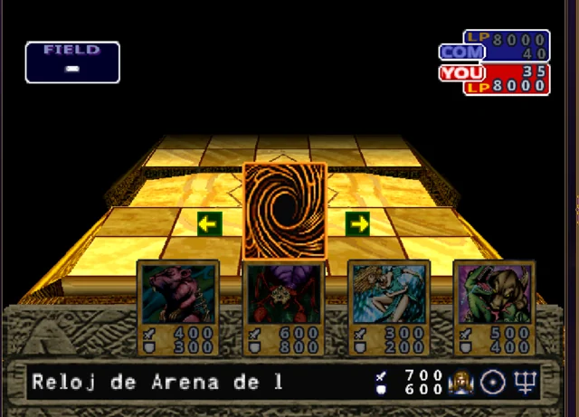 The selected card rises above the hand before placement.