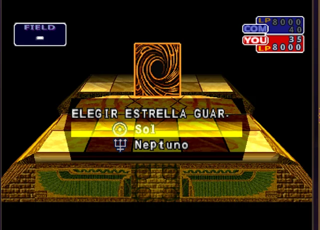 La pantalla de elección muestra las dos guardianas de la carta.
